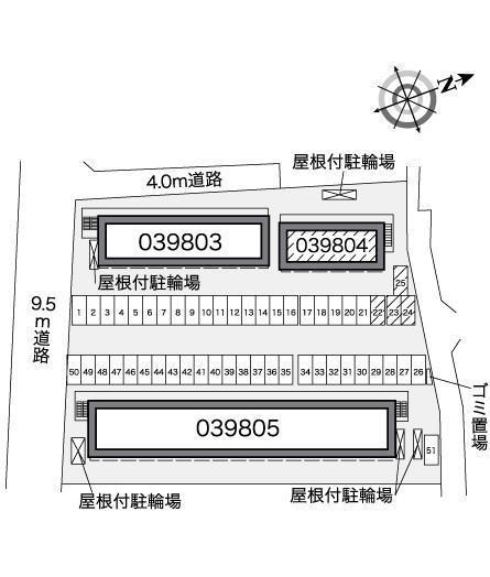 エスポアールⅢ(39804)の駐車配置図