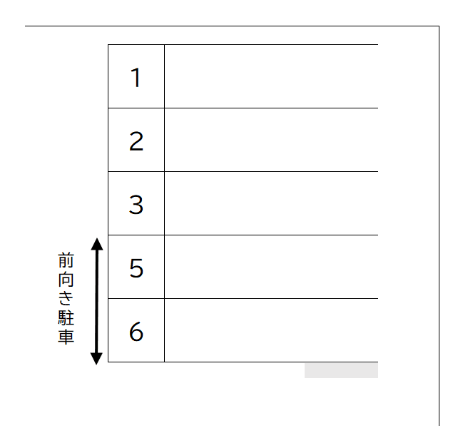 大崎駐車場の駐車配置図