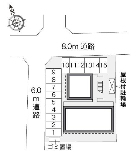 西原(24990)の駐車配置図