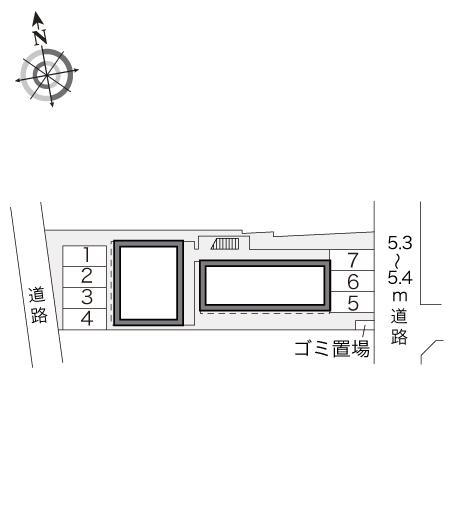 さくら(18125)の駐車配置図