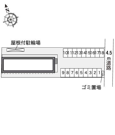ＣＯＳＭＯＳⅡ(30503)の駐車配置図