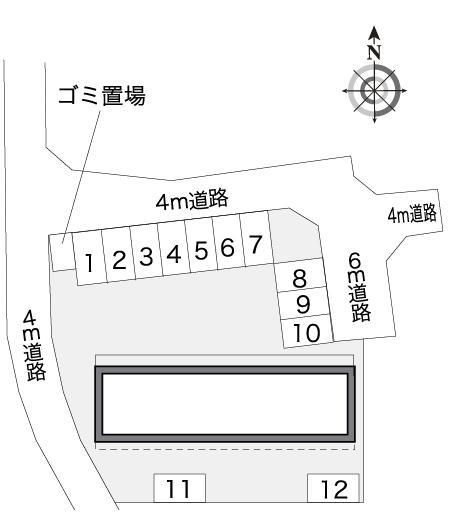 花見ヶ丘(10737)の駐車配置図
