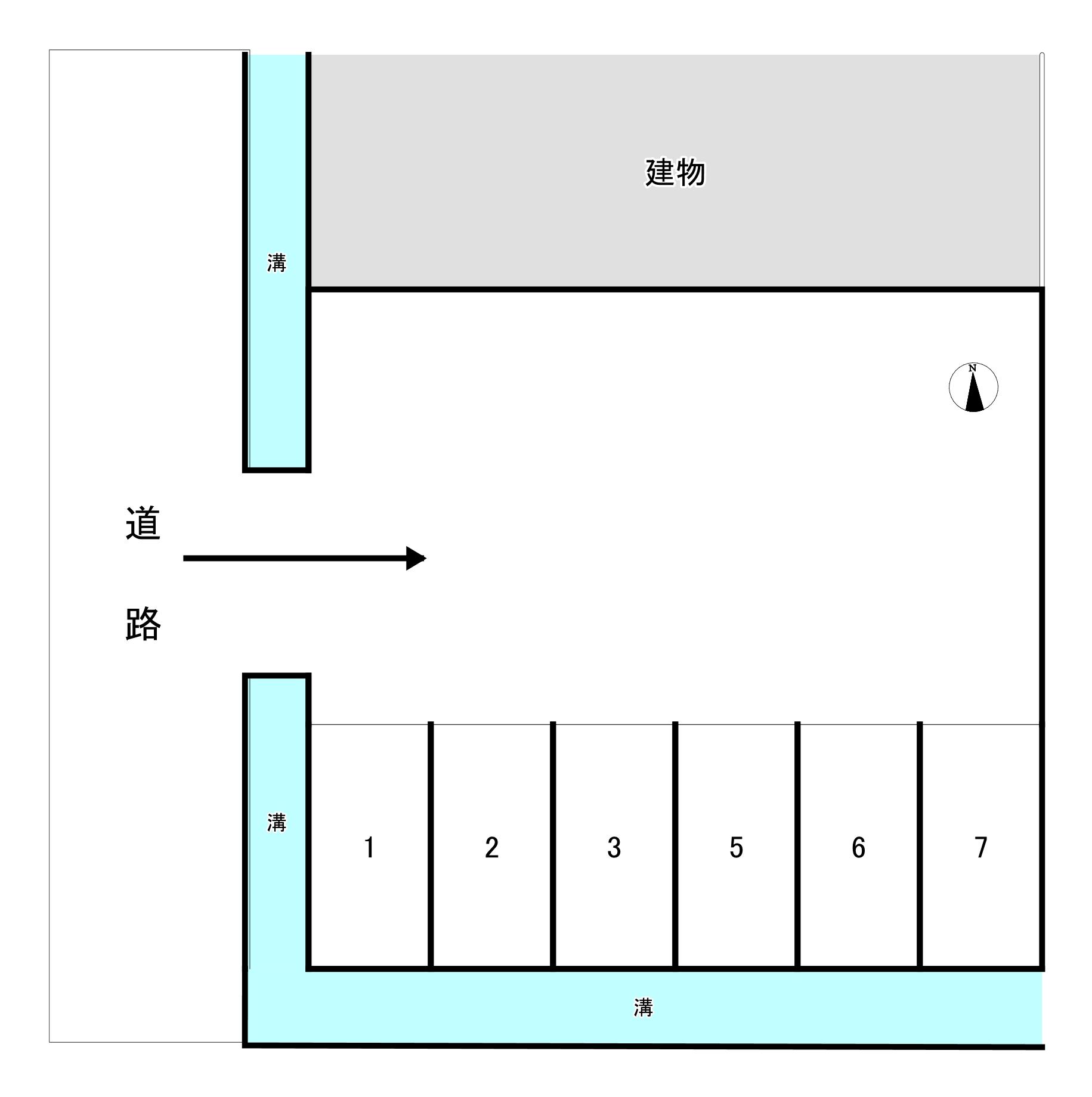 若松８３８パークの駐車配置図