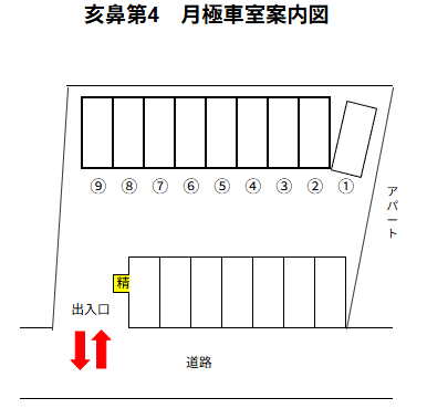 亥鼻第4の駐車配置図