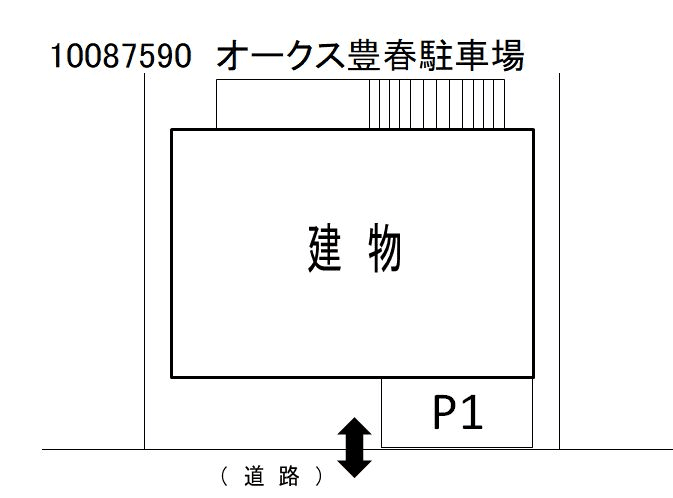 オークス豊春駐車場の駐車配置図