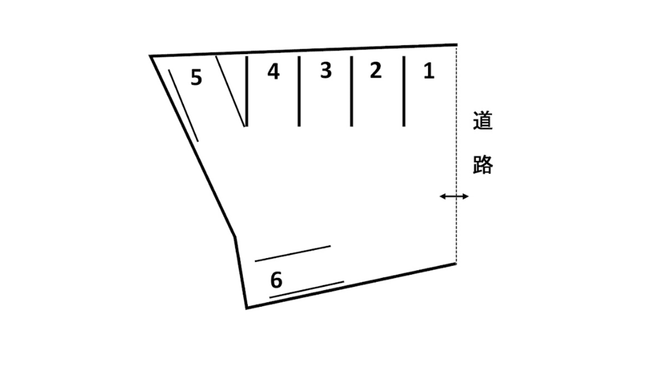 藤塚パーキングの駐車配置図