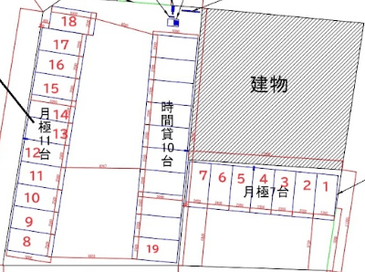 宇都宮元今泉第１の駐車配置図