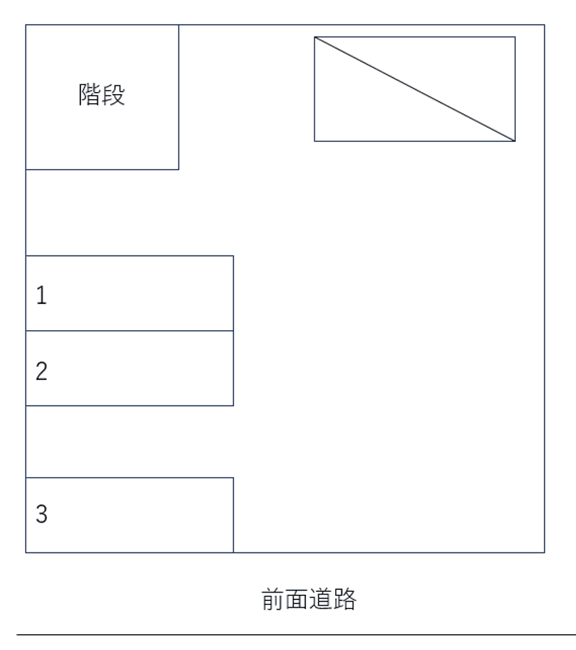 新垣駐車場/706の駐車配置図