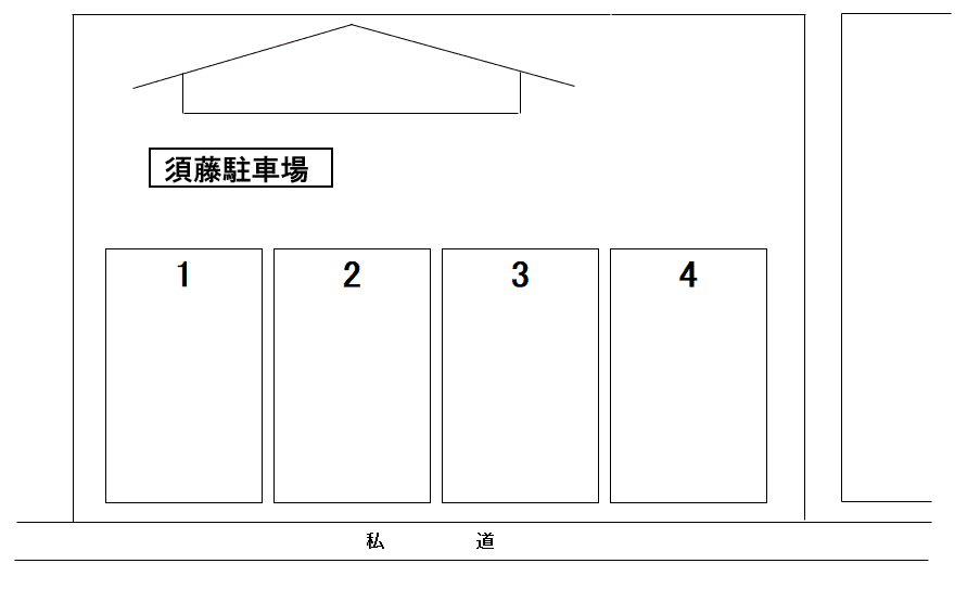 須藤駐車場の駐車配置図