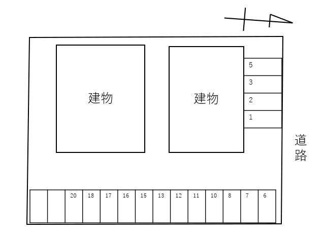 Ｃｅｓｔ　ｓｉ　ｂｏｎ　Ａの駐車配置図