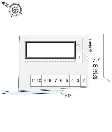 パレスマンション　Ⅱ(17418)の駐車配置図
