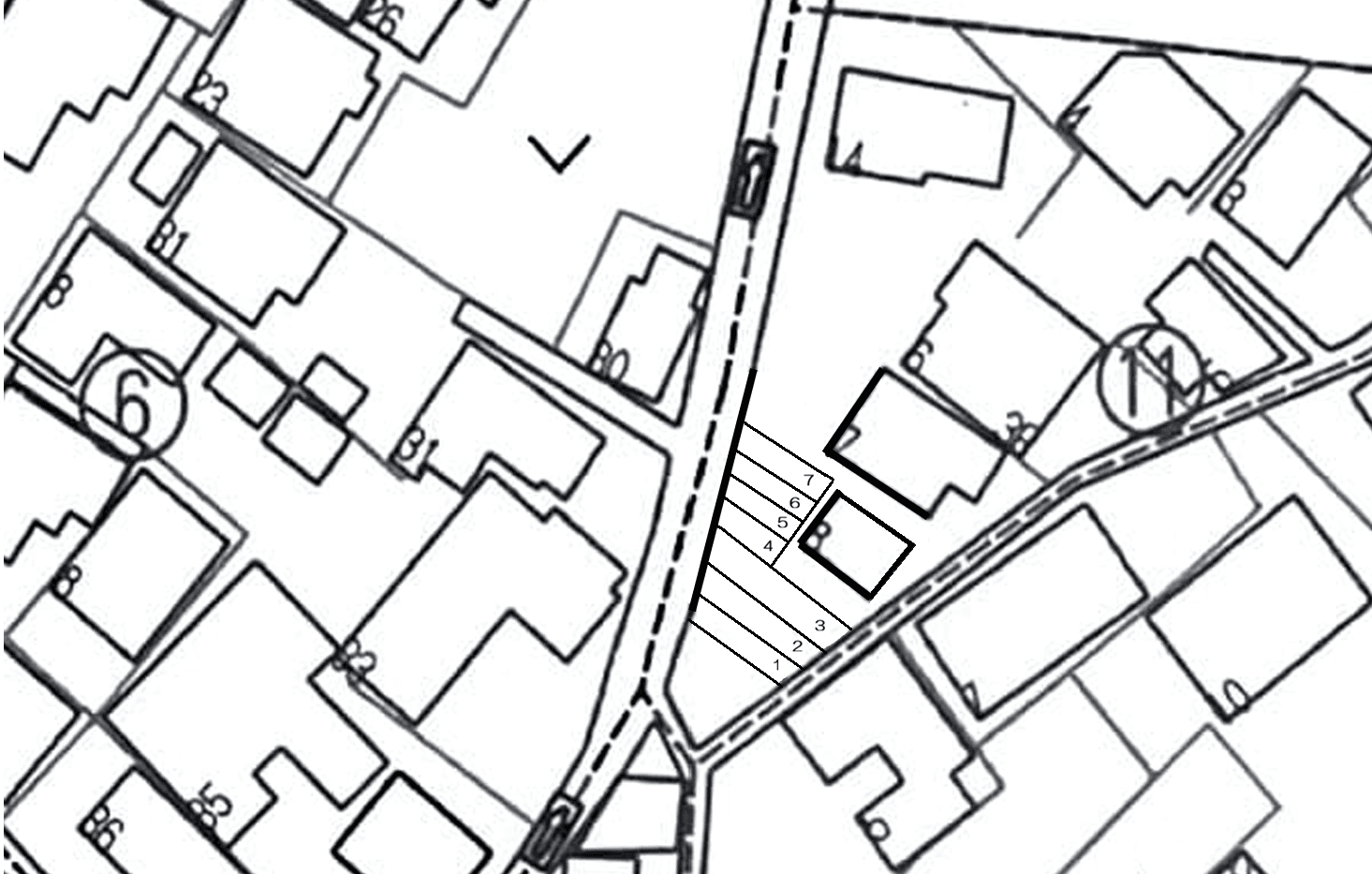 富士ノ上駐車場の駐車配置図