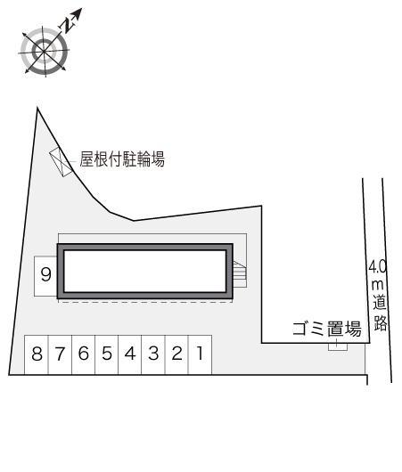 レジデンス霞ヶ岡(19346)の駐車配置図
