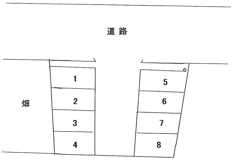 高恭駐車場の駐車配置図
