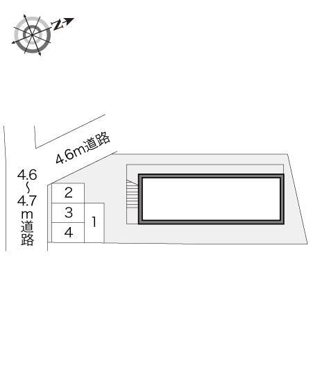 上石田(14060)の駐車配置図