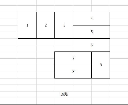 DOME COURTの駐車配置図