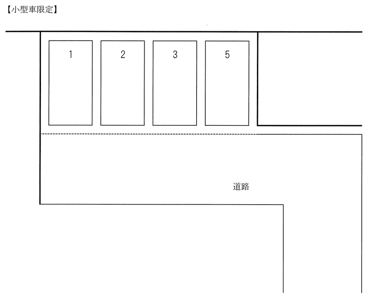 第2澤田駐車場の駐車配置図