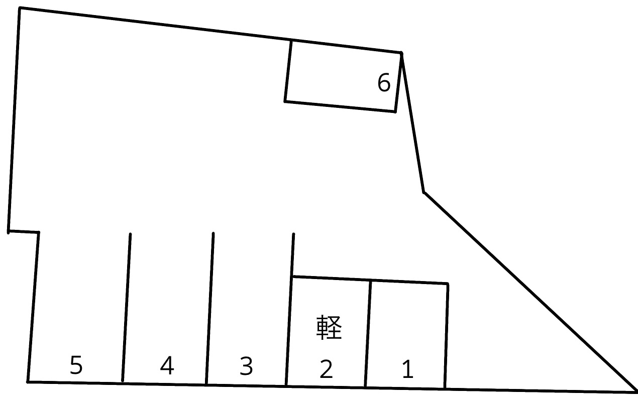立岩町駐車場の駐車配置図
