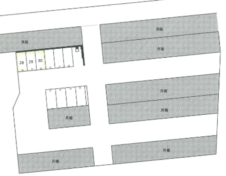 FKチケパ船橋新高根第１の駐車配置図