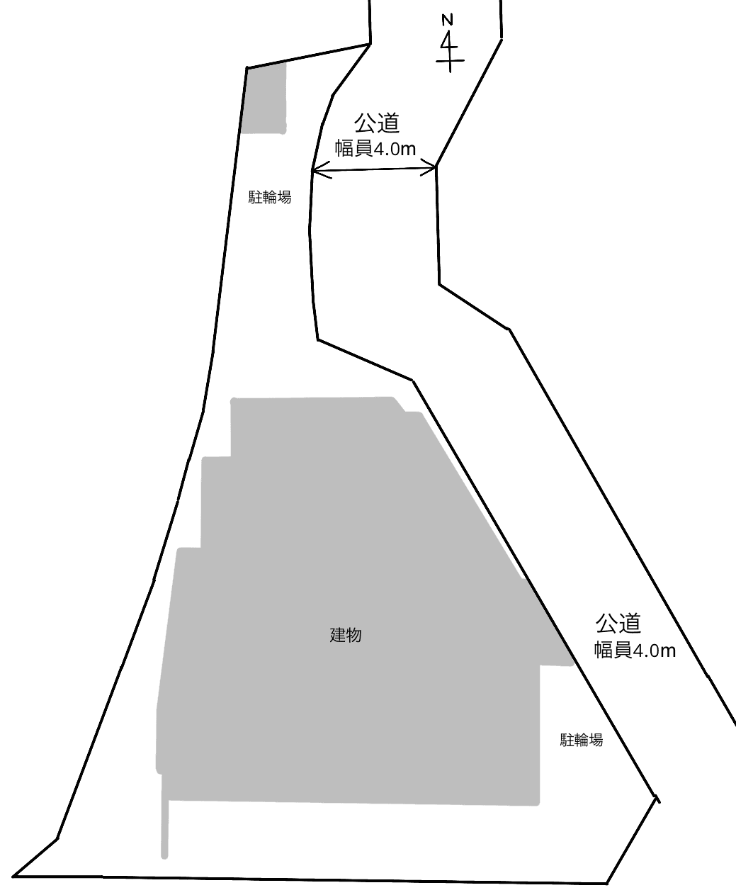 スカイコート町田の駐車配置図
