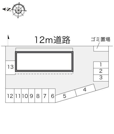 ＳｋｙＲｏｏｍ(10454)の駐車配置図