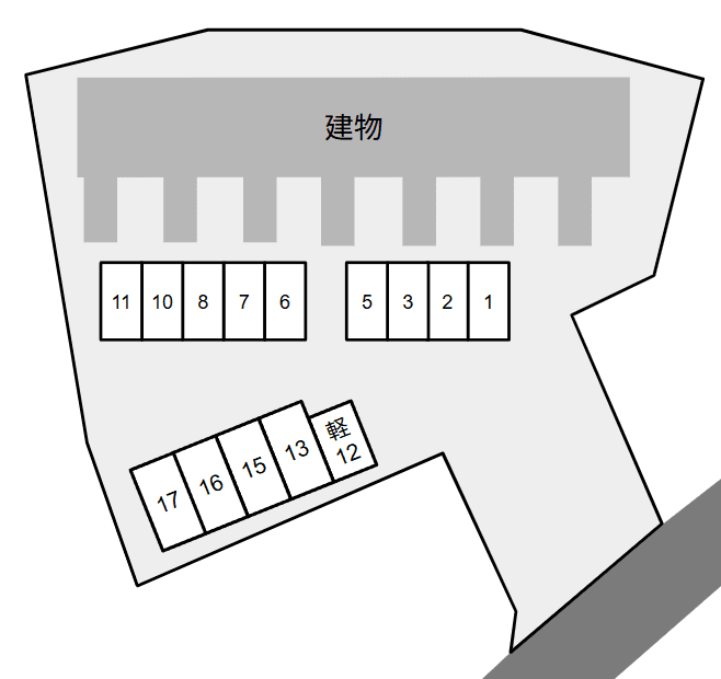 スカイコート　イシイの駐車配置図