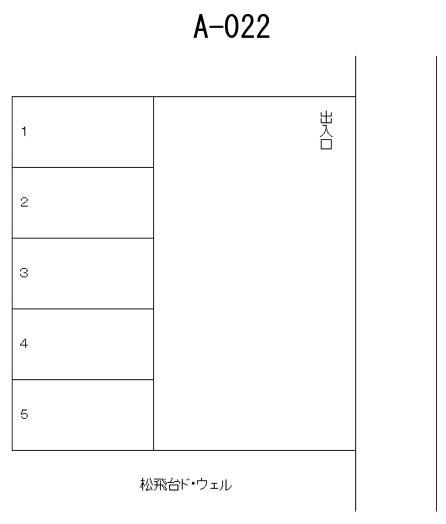 御立場駐車場の駐車配置図