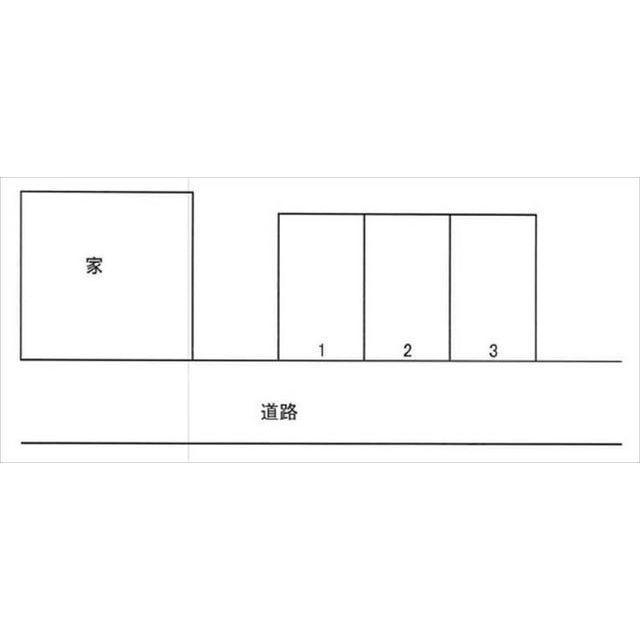 北安江1丁目Oパーキングの駐車配置図
