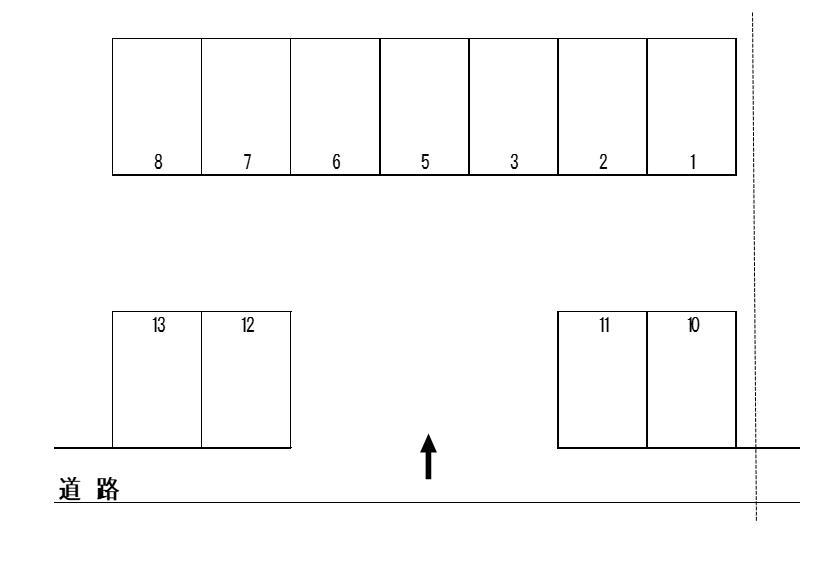 富士第５駐車場の駐車配置図