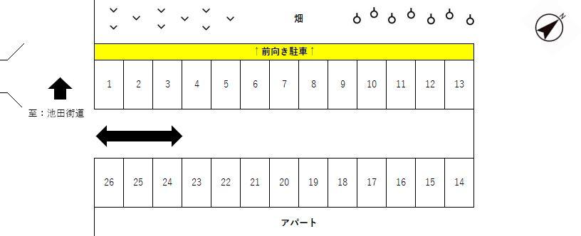 Gran Parking Jの駐車配置図