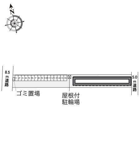 セントレアリ２２(34472)の駐車配置図