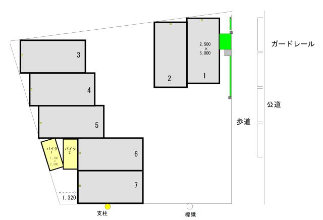ミノラスパーキング蒲田１丁目第６の駐車配置図
