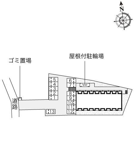 雷神(53890)の駐車配置図
