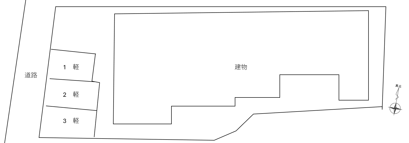 ロンディネ(入居者専用)の駐車配置図