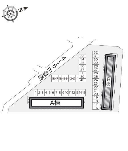 シャトーＢ(15629)の駐車配置図