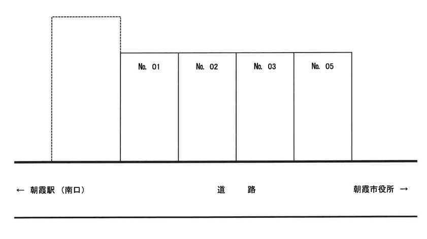 宮地駐車場の駐車配置図