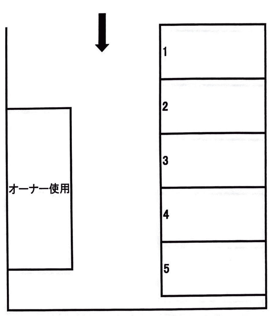 新日藤見町パーキングの駐車配置図