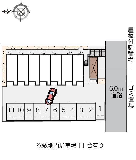 クレイノクレセントⅡ(58102)の駐車配置図
