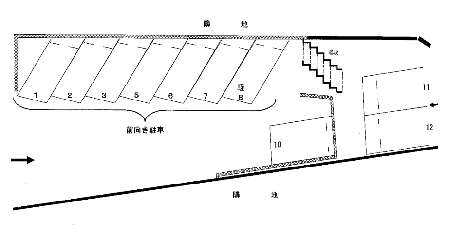 ５４２の駐車配置図