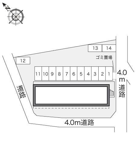 エスポワール日の出(21840)の駐車配置図