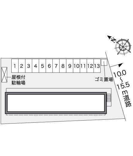 入間グリーンヴィラ(27477)の駐車配置図