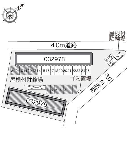 南若園Ｂ(32979)の駐車配置図
