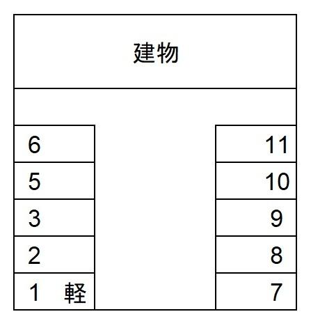 ＮＥパーキングの駐車配置図