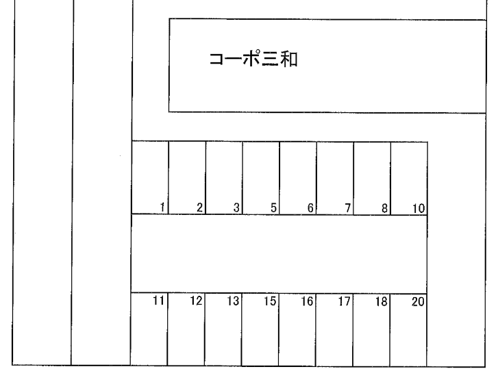 第2堺ビル駐車場の駐車配置図