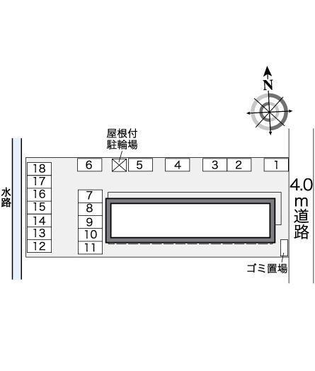 セジュール藤橋(27481)の駐車配置図