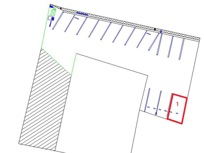 土浦駅前第３の駐車配置図