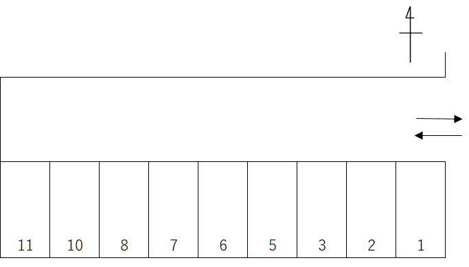P528の駐車配置図