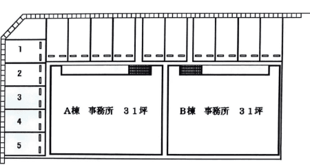 ８ビレッジ余剰駐車場の駐車配置図