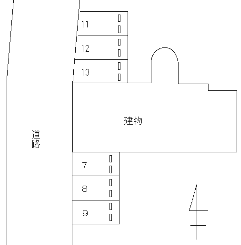FKグランメゾン城山の駐車配置図