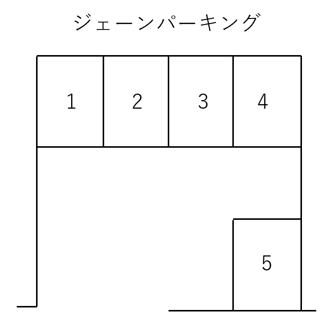 ジェーンパーキングの駐車配置図